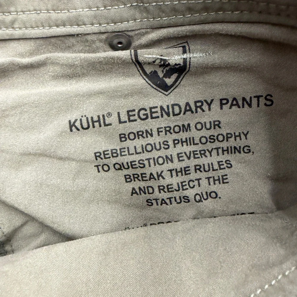 Kuhl Splash Straight Leg Cargo Pants Sage Green Womens 12 Short Hiking 6065